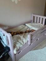 Roze bed voor peuters met lades, Ophalen, 85 tot 100 cm, Gebruikt, Matras