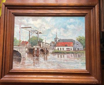 Mooi olieverfschilderij F.A. Veerman beschikbaar voor biedingen