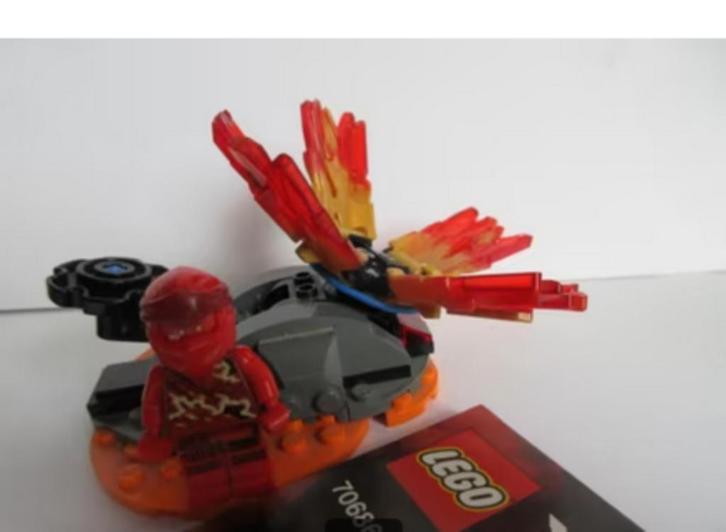 70686 Ninjago, Kai Burst in Spinjitzu spinner + bouwtekening, Kinderen en Baby's, Speelgoed | Duplo en Lego, Zo goed als nieuw