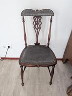 Antiek Jugendstil mahonie breistoeltje, Antiek en Kunst, Antiek | Meubels | Stoelen en Banken, Ophalen