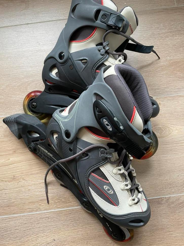 Skeelers incl knie /polsbeachermers en tas, Sport en Fitness, Skeelers, Zo goed als nieuw, Ophalen of Verzenden