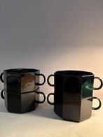 Vintage Luminarc Octime zwarte kommen, Huis en Inrichting, Keuken | Servies, *, Overige materialen, Verzenden, *