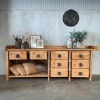 Oude bakkerswerkbank, antieke werkbank, toonbank, dressoir, Ophalen