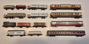 Set Minitrix wagons en Wiking vrachtwagens beschikbaar voor biedingen