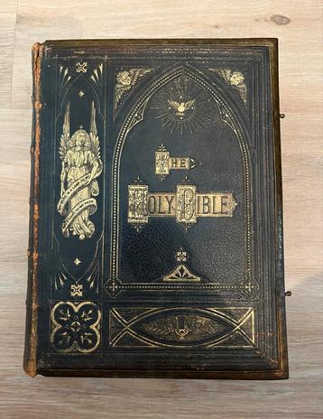 Antieke Holy Bible - John Brown Family (ca. 1850) beschikbaar voor biedingen