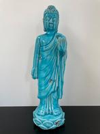 Boeddha Beeld Azuurblauw 48cm, Ophalen of Verzenden, Zo goed als nieuw