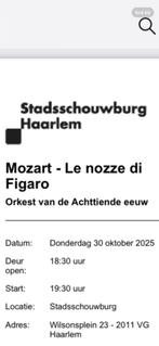 Opera Le Nozze di Figaro van Mozart, Haarlem 30 oktober 2025, Eén persoon, Oktober, Vocaal