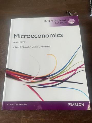 Microeconomics: International Edition, eighth edition beschikbaar voor biedingen