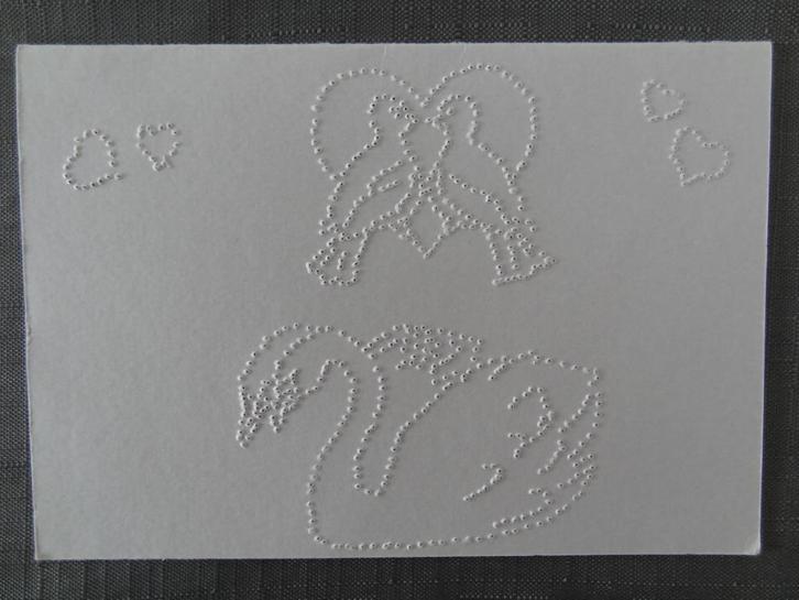 Prikkaart Liefde / Trouwen >Snelle Verzending!<, Hobby en Vrije tijd, Kaarten | Zelfgemaakt, Zo goed als nieuw, Dieren, Ophalen of Verzenden