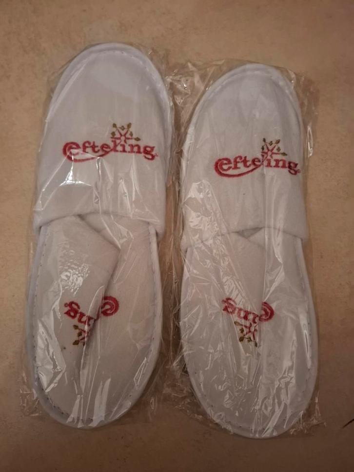 Nieuw 2 paar Sloffen Efteling luxe Hotel pantoffels, Verzamelen, Efteling, Nieuw, Ophalen of Verzenden