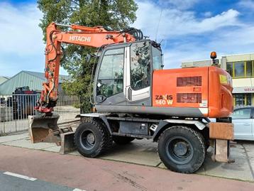 Hitachi ZX 140 W-3 mobiele graafmachine mobile excavator beschikbaar voor biedingen