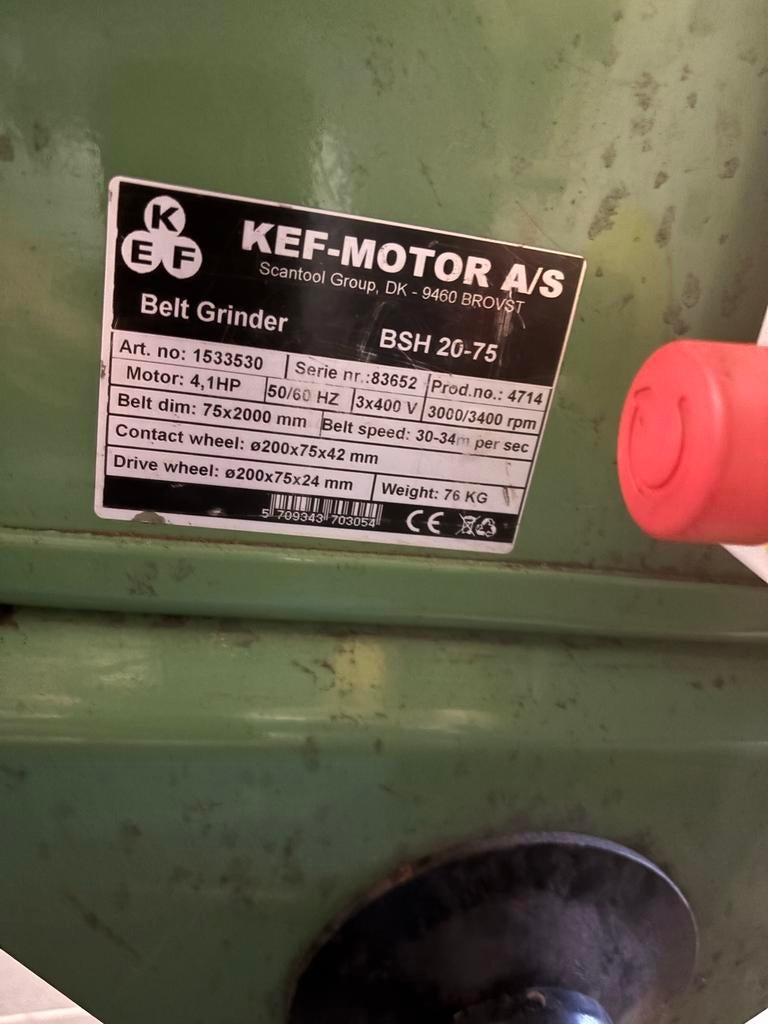 KEFF Bandschuurmachine 380V - Krachtige Schuurmachine, Ophalen