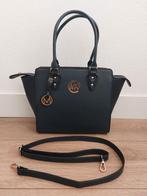 Michael Kors tas donkerblauw goud, Ophalen of Verzenden, Zo goed als nieuw, Blauw