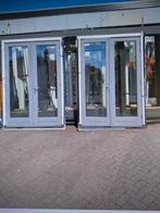 2 x kozijn met dubbele tuindeuren deuren, Ophalen, Glas, 120 cm of meer, 215 cm of meer