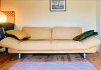 Mosterd-gele Leolux Tweepersoonsbank - Vintage Dutch Design, Huis en Inrichting, Banken | Bankstellen, Ophalen, Gebruikt, Jaren 60/70