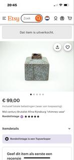 Mid Century Vaasje - afina rijnsburg, Gebruikt, Overige kleuren, Aardewerk of Porselein, Ophalen of Verzenden