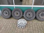 Winterbanden set vw polo, Auto-onderdelen, Banden en Velgen, Ophalen, 15 inch, Banden en Velgen, 185 mm