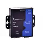 BrainBox US-257 - 2 Port RS232 USB to Serial Adapter  11-04, Ophalen of Verzenden, Zo goed als nieuw, Minder dan 2 meter, Overige kabels