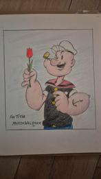 Popeye Tekening door Myron Waldman, Ophalen of Verzenden