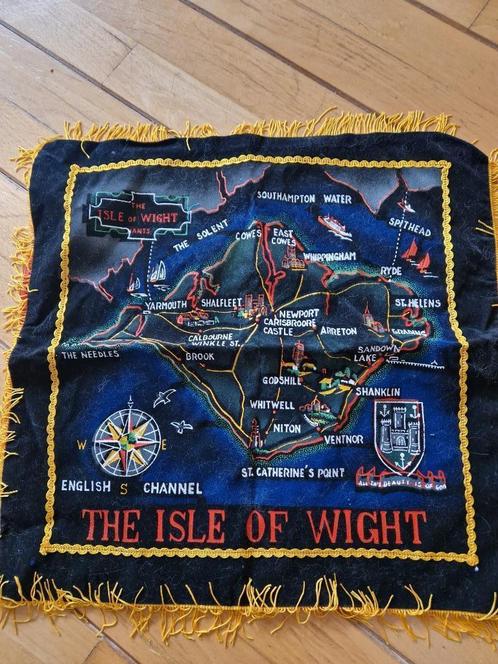 Antiek kussenhoes vintage Engeland Isle of Wight, Huis en Inrichting, Woonaccessoires | Kussens, Zo goed als nieuw, Overige kleuren