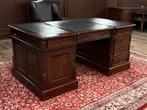 Klassiek Engels bureau (partnerdesk) #616, Huis en Inrichting, Bureaus, Ophalen of Verzenden, Zo goed als nieuw, Bureau