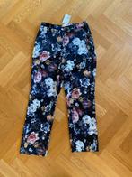 Gebloemde 7/8 broek H&M maat 36/38 -nieuw met kaartje, Maat 38/40 (M), H&M, Zwart, Nieuw