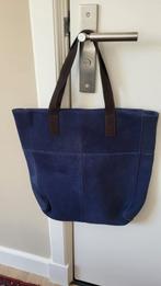 Nubuck tas, blauw, Ophalen of Verzenden, Zo goed als nieuw