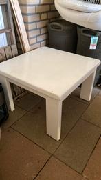 Gratis witte salontafel, massief hout., Huis en Inrichting, Tafels | Salontafels, Ophalen, Gebruikt, 50 tot 100 cm, Vierkant