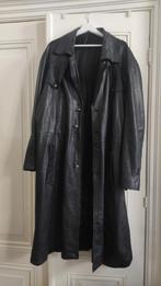 Leather trenchcoat, Ophalen of Verzenden, Gedragen, Zwart
