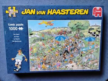 Jan van Haasteren puzzel 'de mars' (zeldzaam- platte doos!) beschikbaar voor biedingen