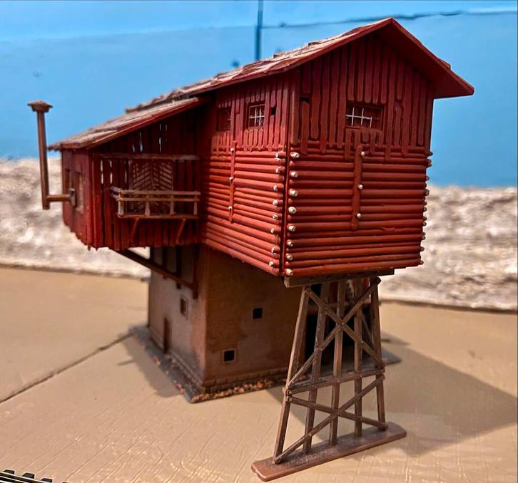 Verweerd modelspoor gebouw - Diorama, Hobby en Vrije tijd, Modeltreinen | H0, Gebruikt, Brug, Tunnel of Gebouw, Overige merken