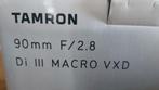 Tamron 90mm F2.8 macro sony E-mount, Ophalen, Zo goed als nieuw, Macrolens