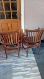 2 stoelen, Huis en Inrichting, Stoelen, Ophalen, Gebruikt, Twee, Bruin