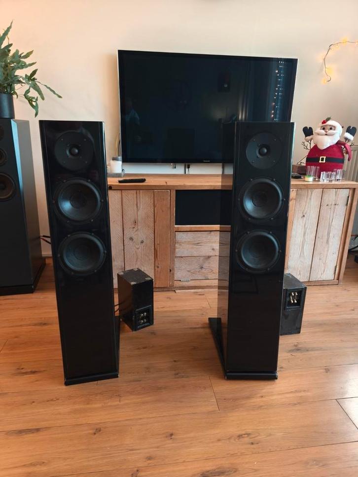 scan speak luidsprekers reference plus, Audio, Tv en Foto, Luidsprekers, Gebruikt, Front, Rear of Stereo speakers, 120 watt of meer