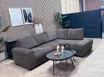 ZGAN Hippe Ribstof Hoekbank Bruin - 235 x 185, Huis en Inrichting, Banken | Bankstellen, Ophalen, 250 tot 300 cm, -, -