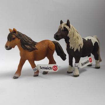 Schleich Shetlanders (met vaantje) beschikbaar voor biedingen