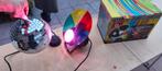 Draaiende discobal met lamp en kleurenschijf, Ophalen of Verzenden, Nieuw, Discobol
