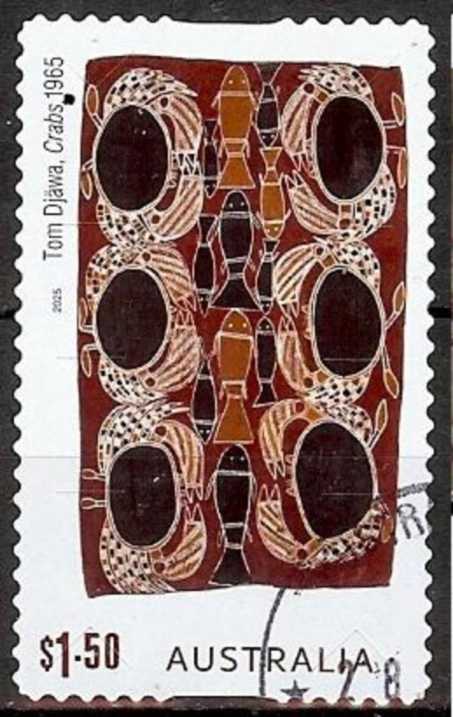 622 Australië 2025 Bark Painting Arnhem Land s/a, Postzegels en Munten, Postzegels | Oceanië, Gestempeld, Verzenden