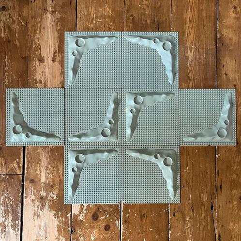 LEGO Baseplates met kraters (3947a) - 8 stuks, Kinderen en Baby's, Speelgoed | Duplo en Lego, Gebruikt, Lego, Losse stenen, Ophalen of Verzenden