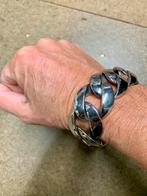 Heren armband 21cm, Sieraden, Tassen en Uiterlijk, Armbanden, Ophalen of Verzenden, Zo goed als nieuw, Zilver, Staal
