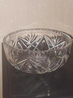 Mooie kristallen fruitschaal diameter 20cm hoogte 8 1/2 cm, Ophalen of Verzenden
