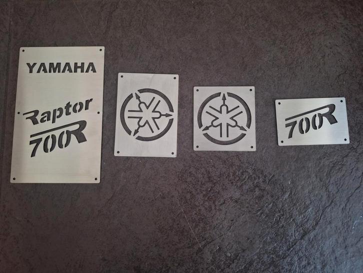 Yamaha Raptor 700 RVS warning tags nieuw, Motoren, Accessoires | Overige, Ophalen of Verzenden