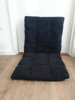 Verstelbare vloerstoel - plat op te bergen, Ophalen, Gebruikt, Zwart, Eén
