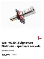 WBT luidspreker binding posts 4 stuks als nieuw, Overige merken, Ophalen of Verzenden, Zo goed als nieuw, Minder dan 60 watt