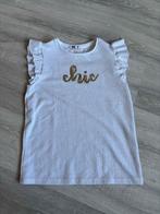 Prachtig wit t-shirt met ruches, WE Fashion, maat 158 / 164, Meisje, Ophalen of Verzenden, Zo goed als nieuw, Shirt of Longsleeve