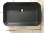 Italiaanse keramische wastafel antraciet, Ophalen, Nieuw, 50 tot 100 cm, Minder dan 25 cm