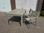 IKEA tuintafel plus twee stoelen, Tuin en Terras, Ophalen, Gebruikt, Aluminium