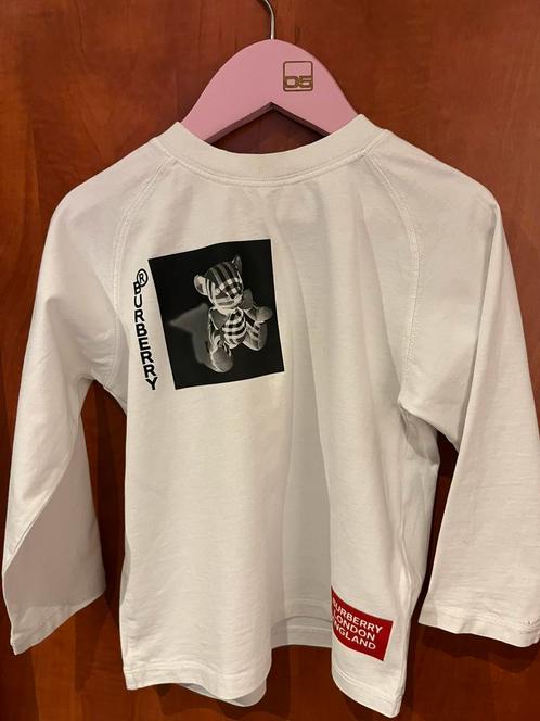 BURBERRY longsleeve maat 104 origineel zgan, Kinderen en Baby's, Kinderkleding | Maat 104, Zo goed als nieuw, Jongen, Shirt of Longsleeve