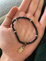 Boetiek armband zwarte kraaltjes, Sieraden, Tassen en Uiterlijk, Armbanden, Overige materialen, Verzenden, Zwart, Zo goed als nieuw
