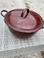 Vintage pan als plantenbak – met drainagegat, Gebruikt, Minder dan 60 cm, Rond, Metaal